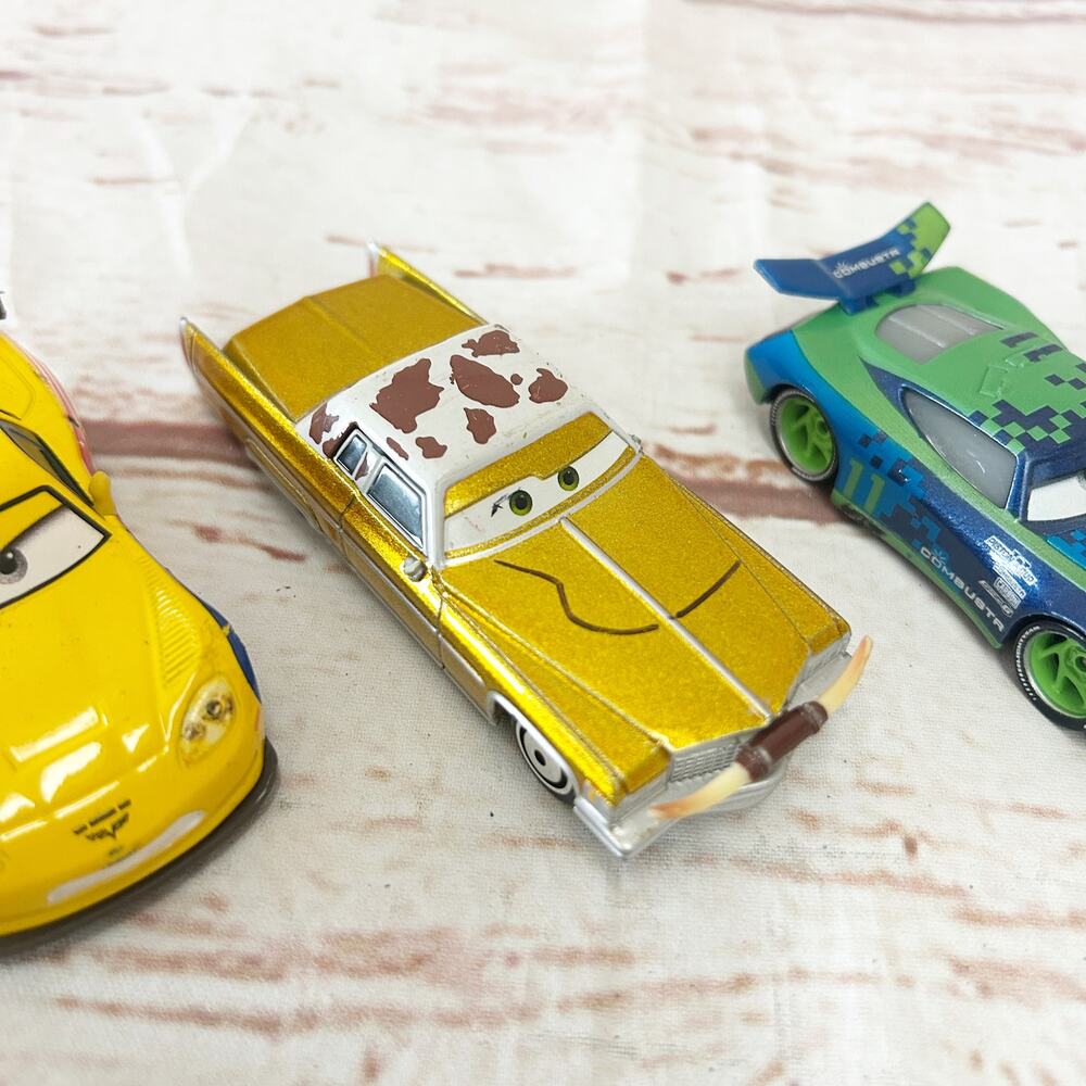 DISNEY PIXAR CARS Diecast Lot of 4 Jackson Storm Tex Dinoco WGP Racers 1:55 - Picture 3 of 6